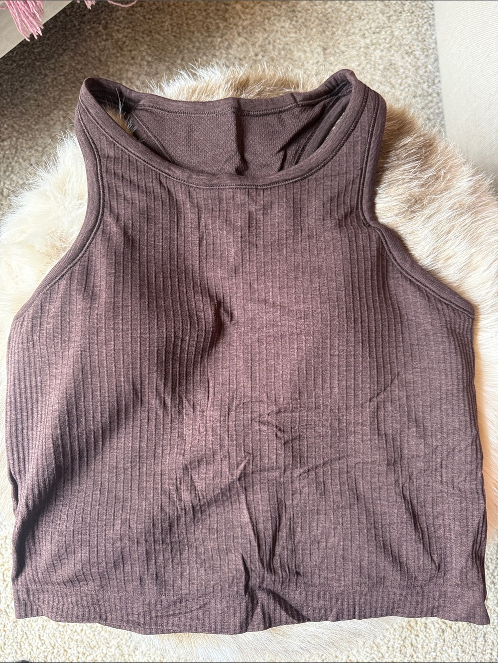 lululemon athletica Ribbed Tank Top - Brown